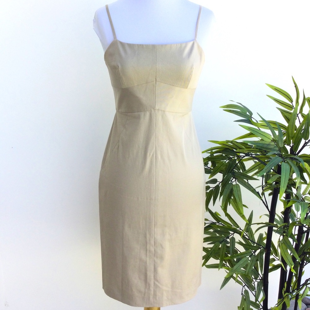 Charles Nolan Vintage 90s Tan Dress